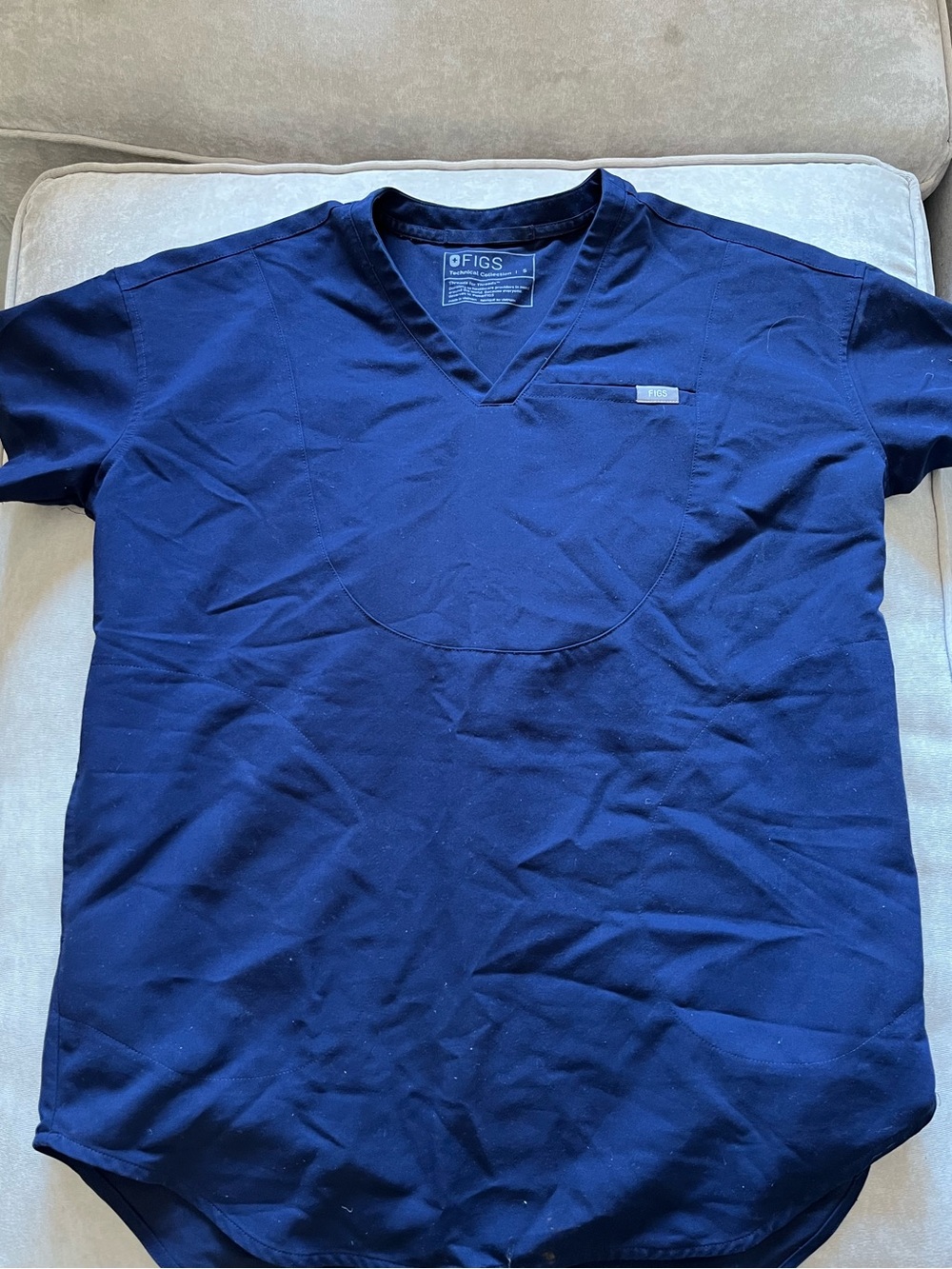 Navy blue tunic FIGS size small